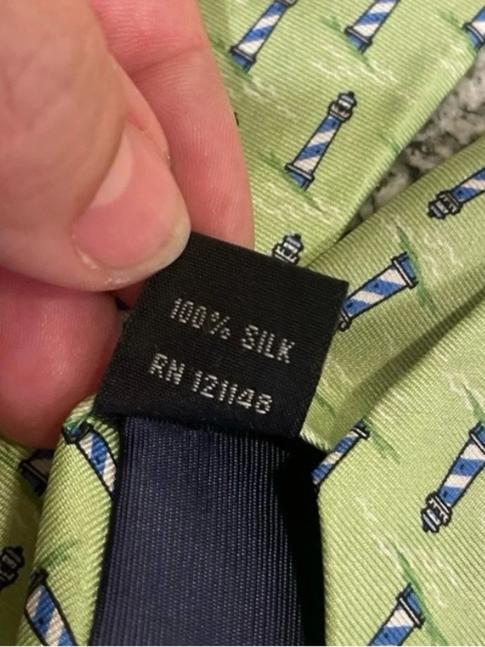 IZOD 100% Silk Novelty Necktie Lot of 2 Lighthouse & Palm Tree Print Ties
